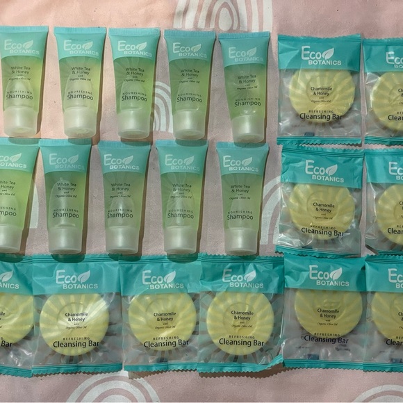 Set of 10 travel shampoo & cleansing bars airbnb vrbo amenity package - Picture 1 of 6
